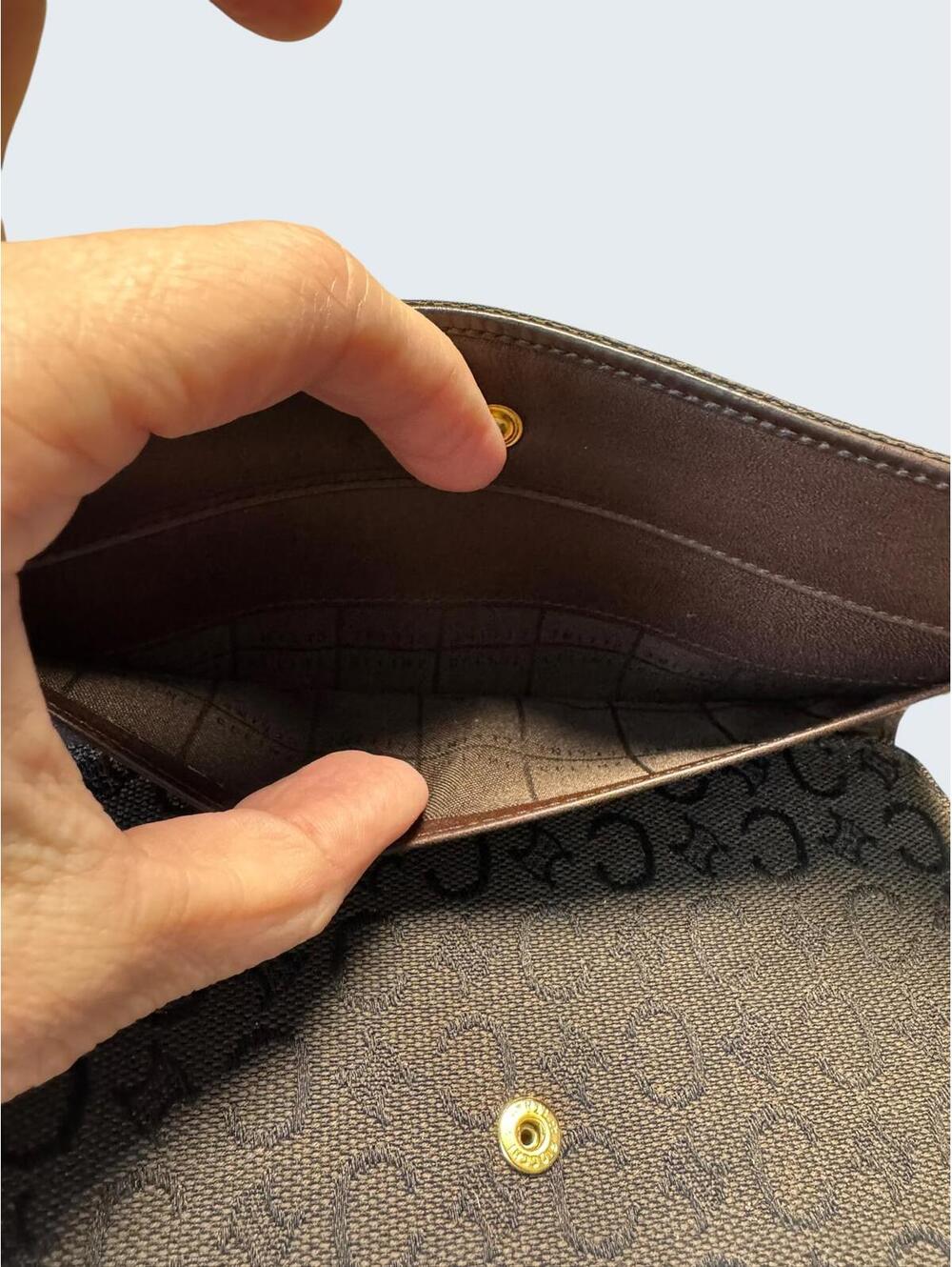 Vintage Celine Macadam Canvas Continental Wallet – Brown - Picture 6 of 7